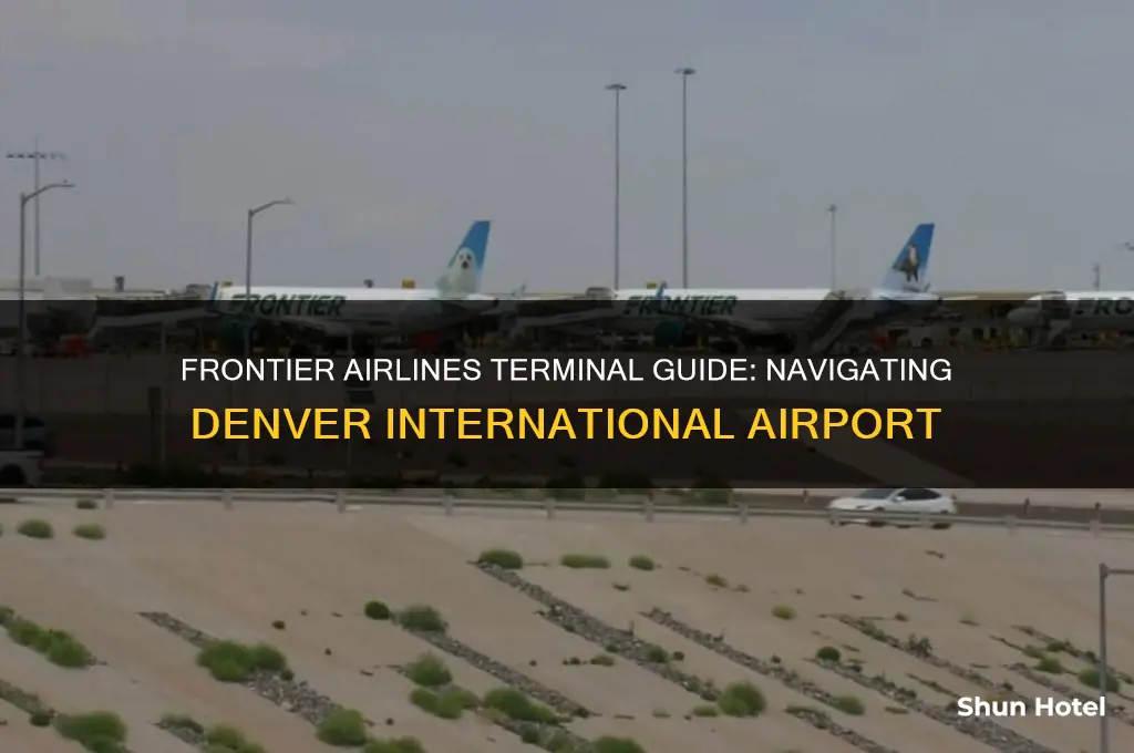 what terminal is frontier airlines in at denver international airport