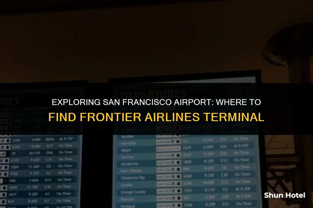 what terminal is frontier at san francisco airport