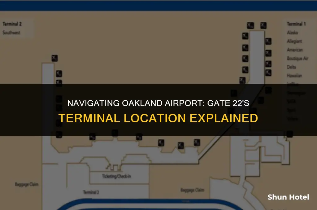 what terminal is gate 22 at oakland airport