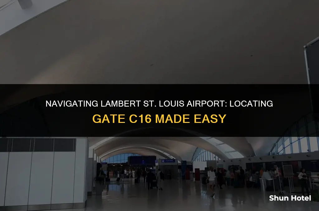 what terminal is gate c16 at lambert st louis airport