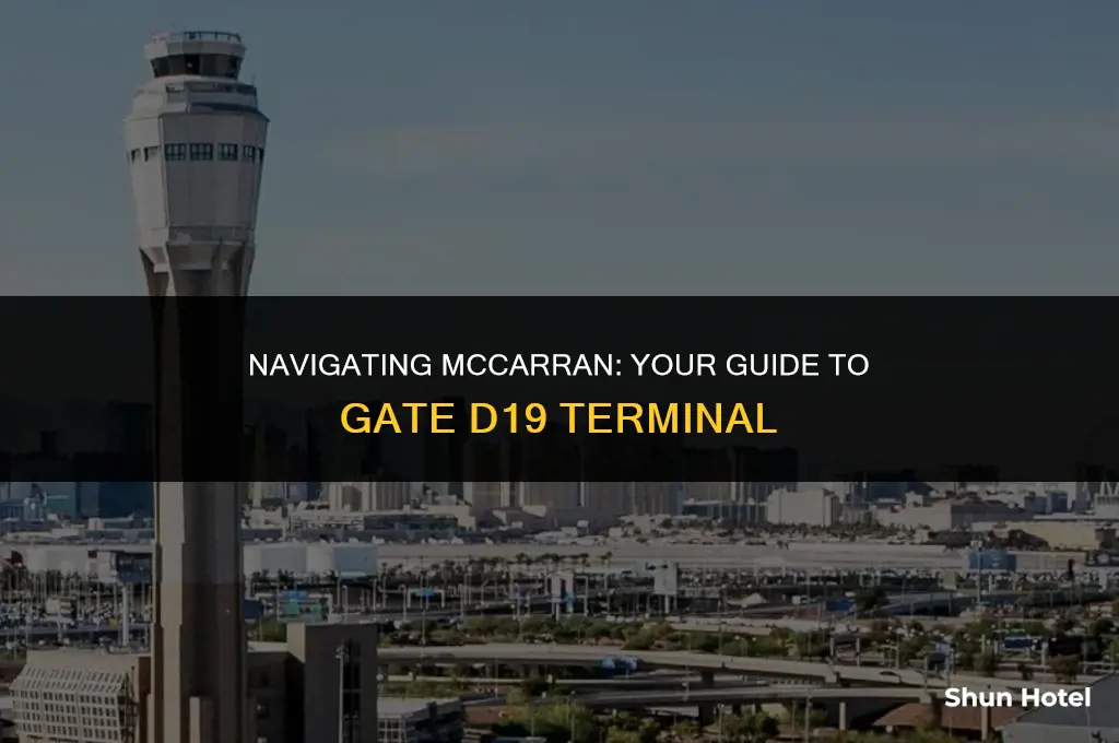 what terminal is gate d19 in at mccarran airport