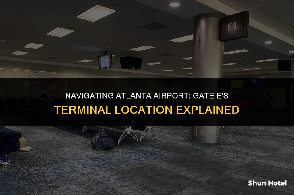 what terminal is gate e at atlanta airport