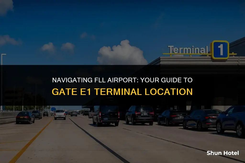 what terminal is gate e1 at fll airport