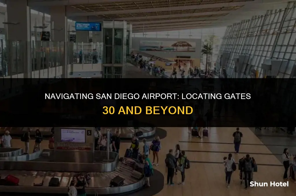 what terminal is gates 30 in san diego airport
