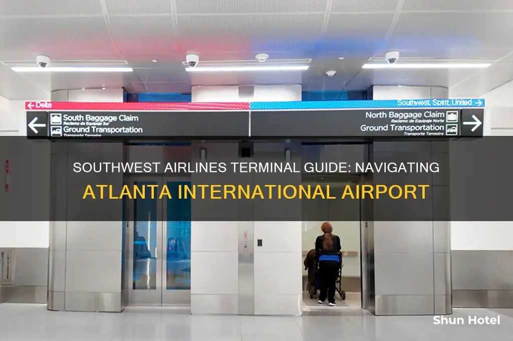 what terminal is southwest airlines at atlanta international airport