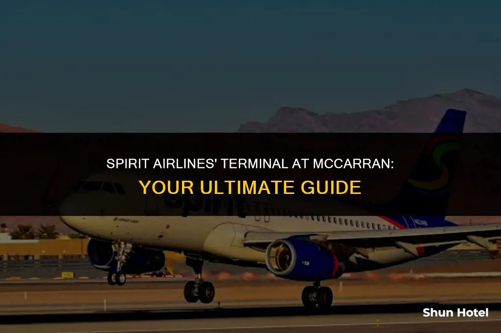 what terminal is spirit airlines at mccarran airport