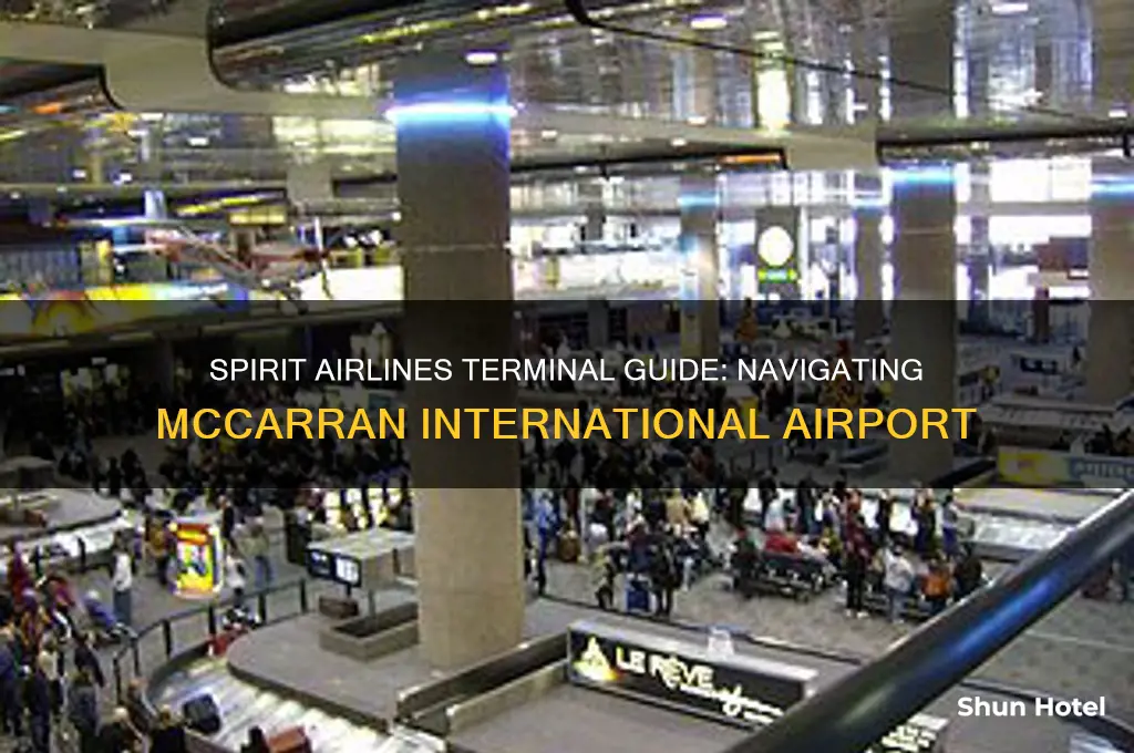 what terminal is spirit airlines at mccarran international airport