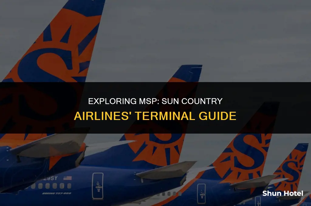 what terminal is sun country airlines at at minneapolis airport