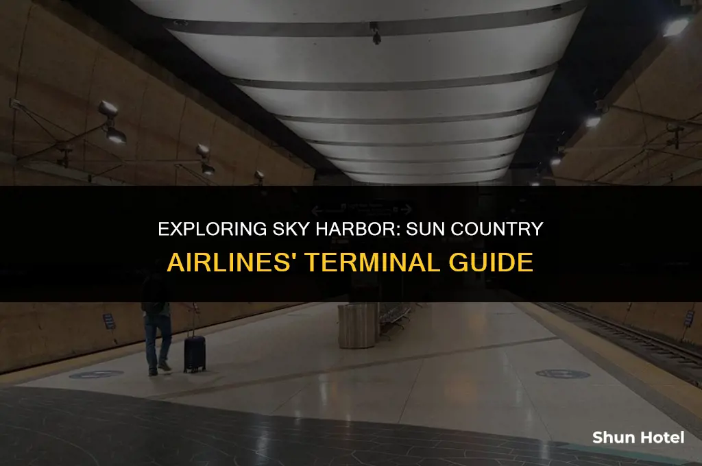 what terminal is sun country airlines at sky harbor airport