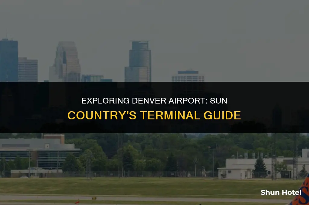 what terminal is sun country at denver airport