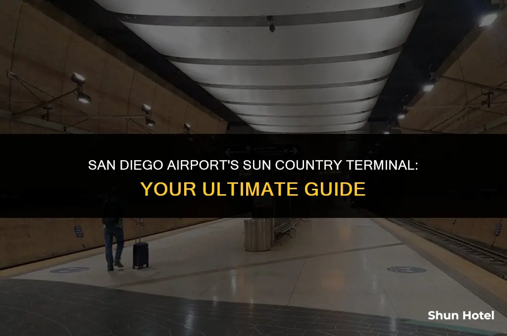 what terminal is sun country at san diego airport
