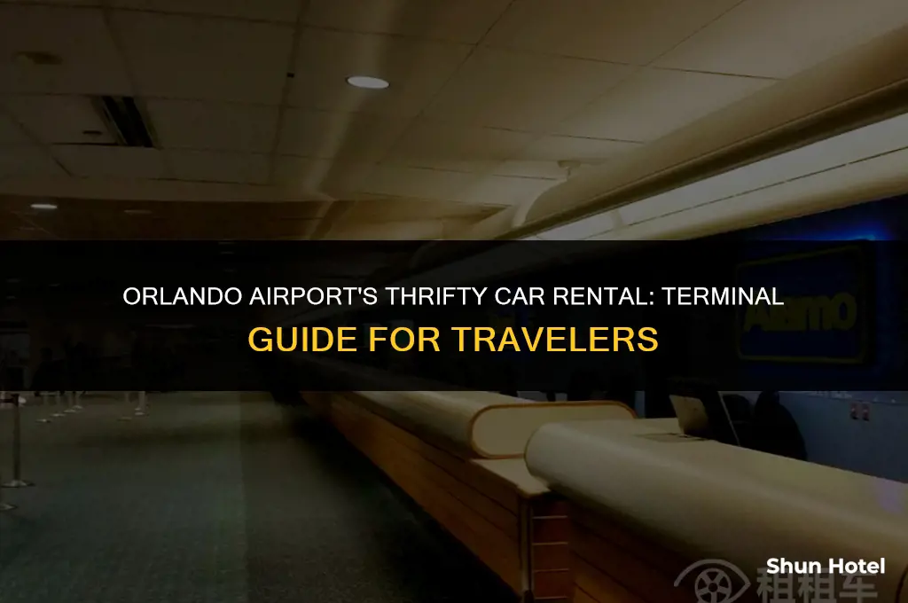 what terminal is thrifty car rental at orlando airport