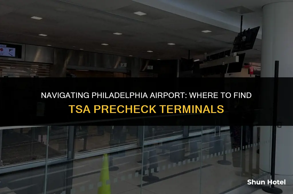 what terminal is tsa precheck at philadelphia airport