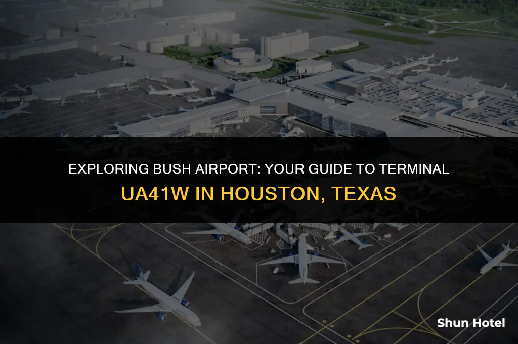 what terminal is ua41w at bush airport houston texas