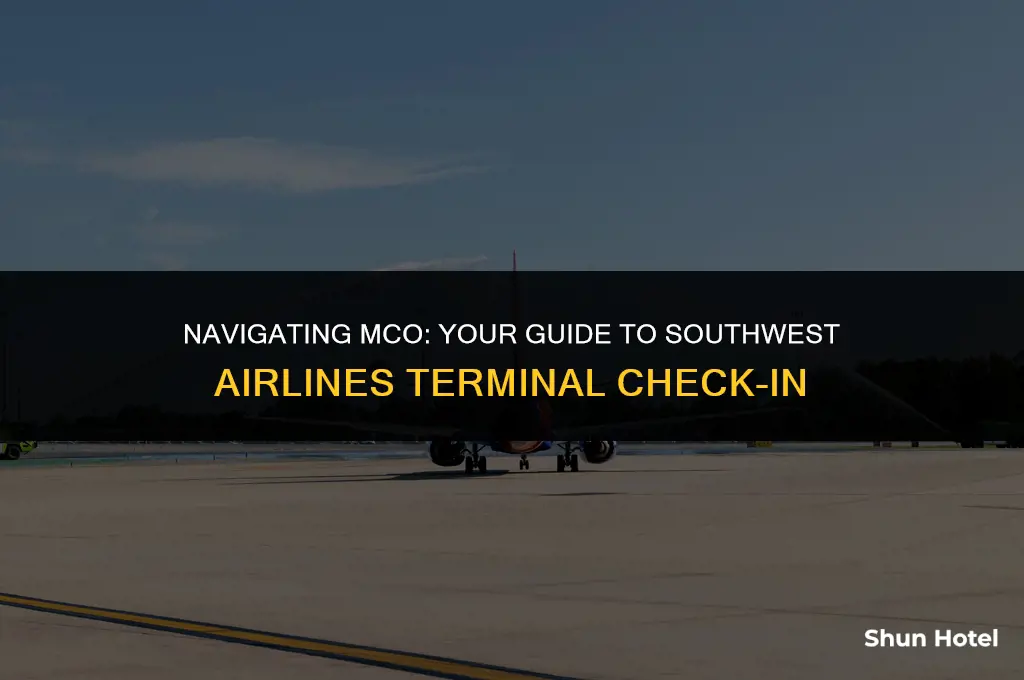 what terminal to check in for southwest airlines mco airport