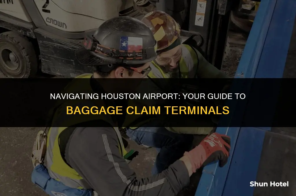 what terminal to claim the baggage at houston airport