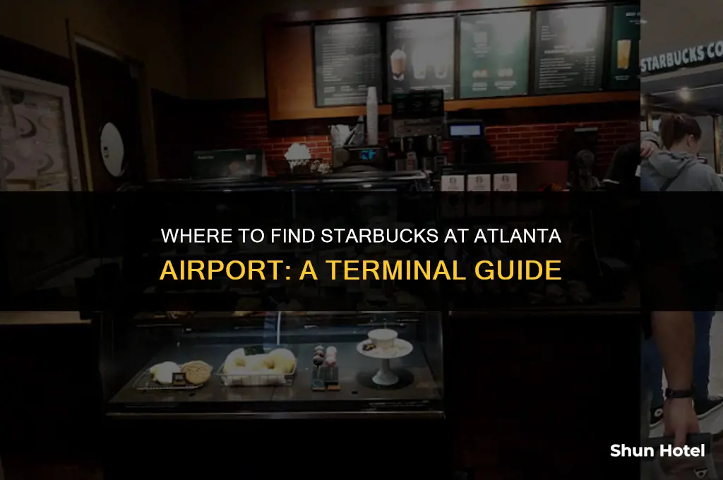 what terminals have starbucks in atlanta airport