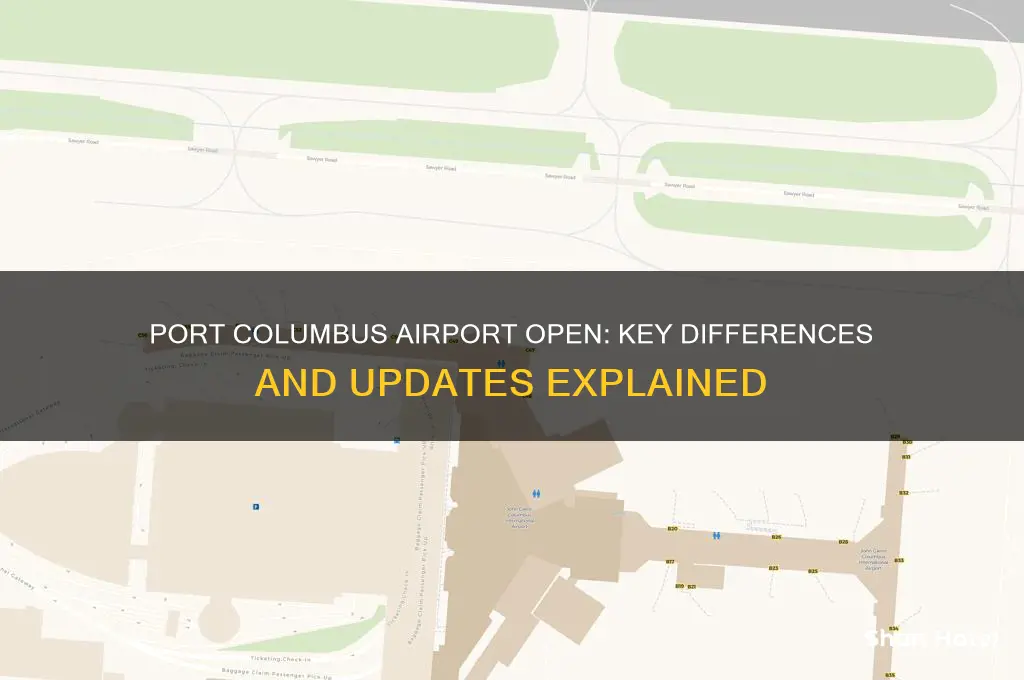 what the difference in port columbus airport open