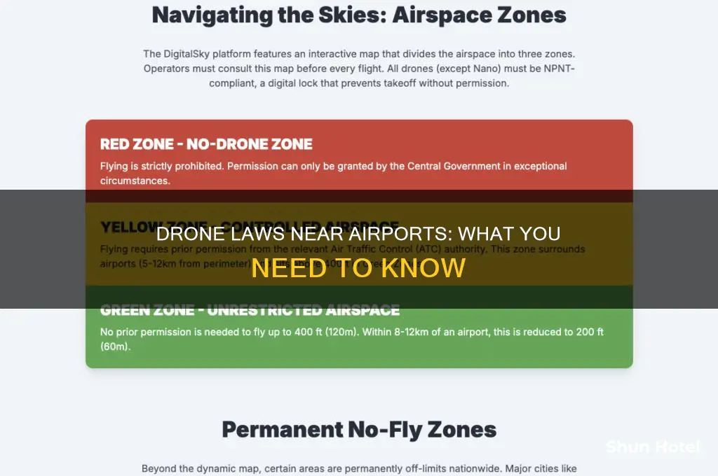 what the laws for flying drones around airports