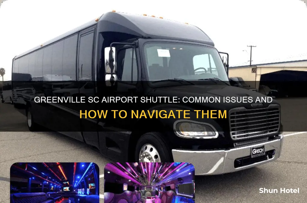 what thebissue with flying out of greenville sc airport shuttle