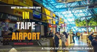 Taipei Airport Food Courts: Opening Times and Tie-In Details