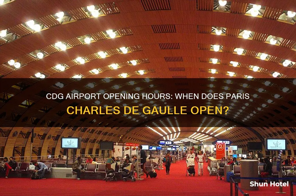 what tiime does cdg airport open
