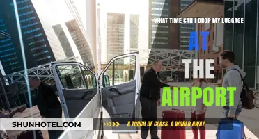 Airport luggage drop: When can I check in my bags?