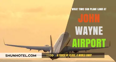 Evening Flights: Landing Times at John Wayne Airport