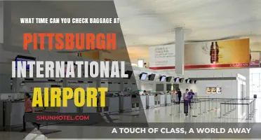 Best Time to Check Baggage at Pittsburgh International Airport