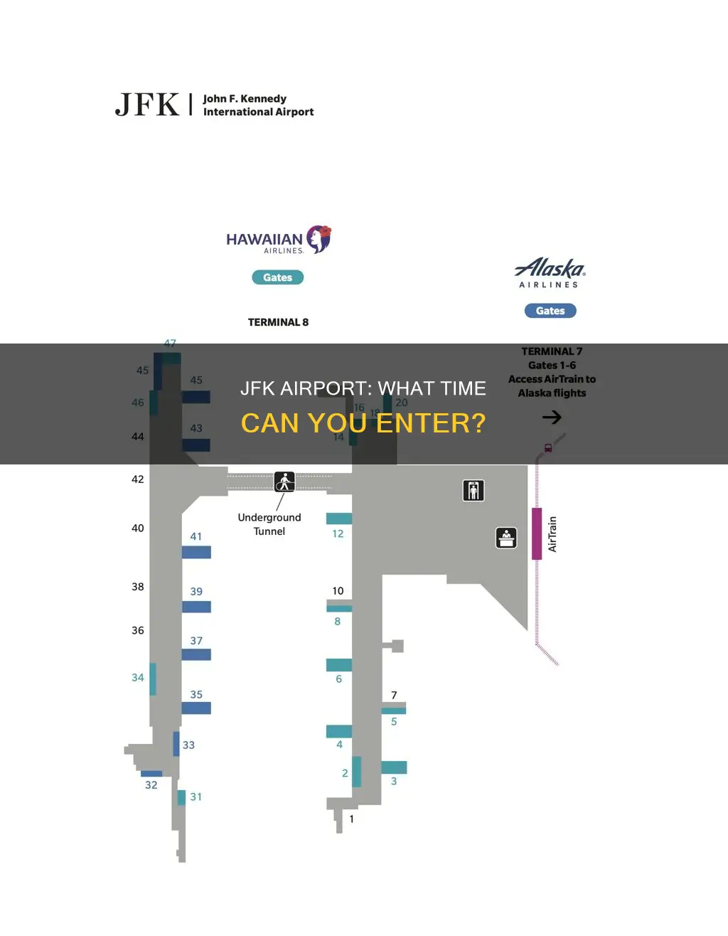 what time can you go into jfk airport
