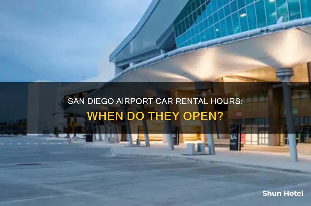 what time car rental open san diego airport