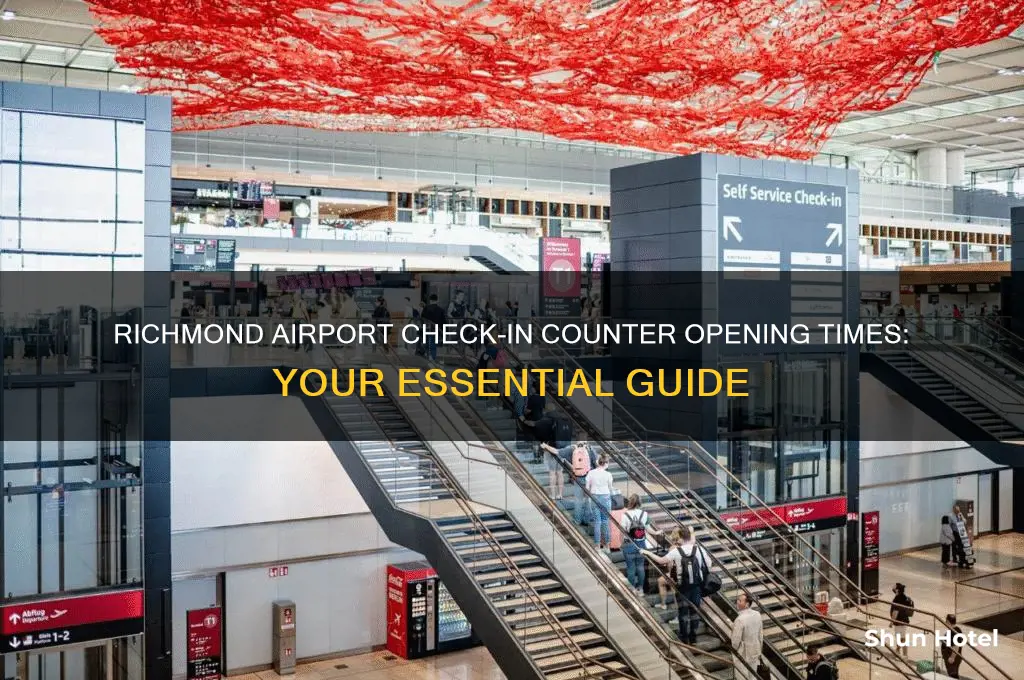 what time check in counter open richmond airport