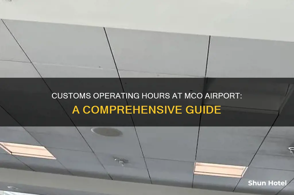 what time customs opens mco airport