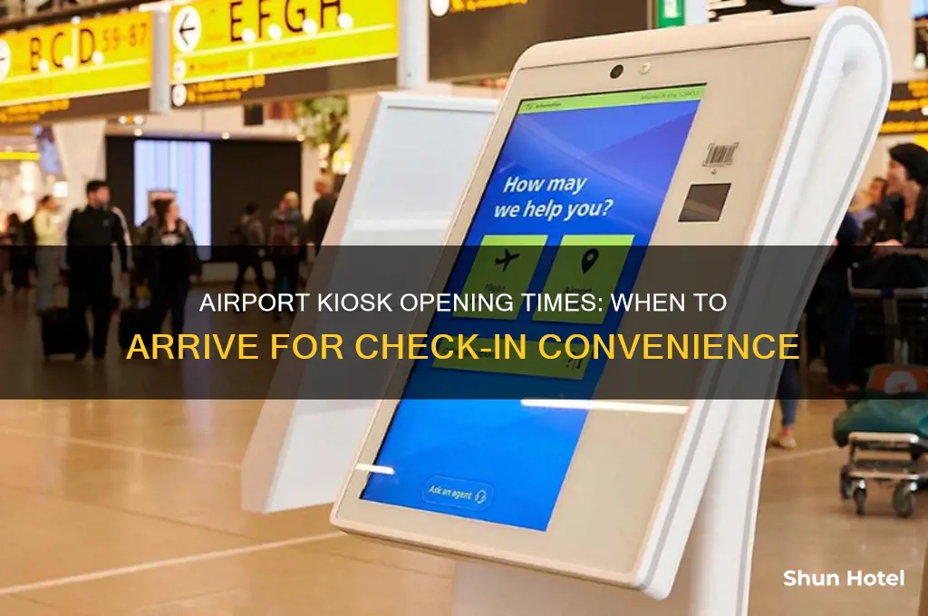 what time do airport kiosks open