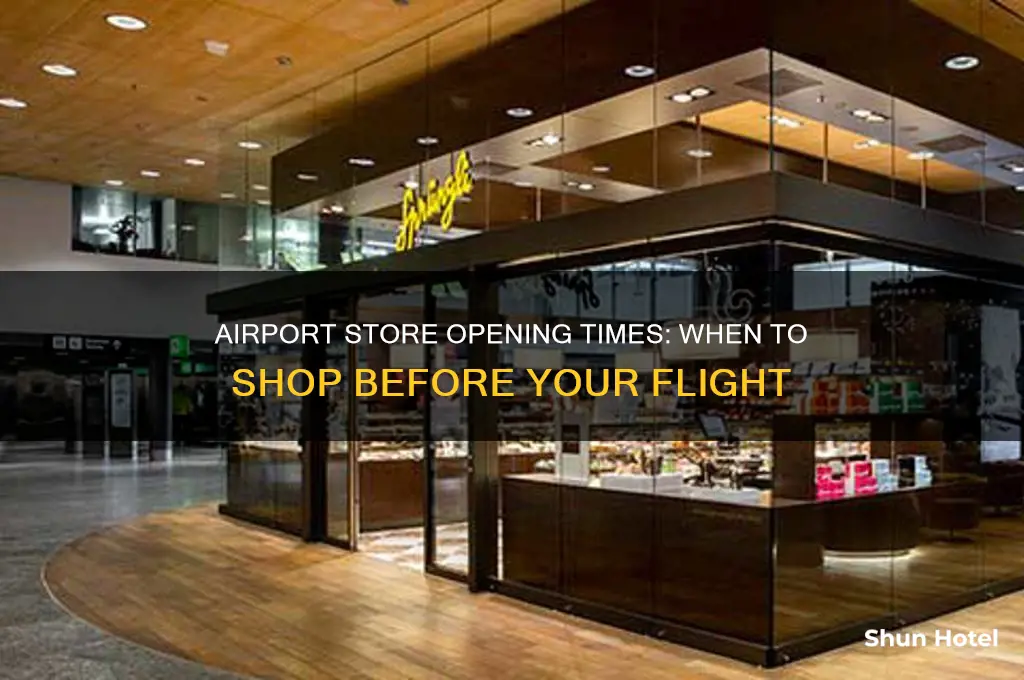 what time do airport stores open