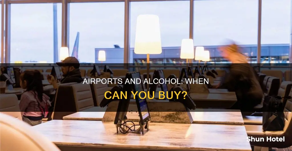 what time do airports sell alcohol