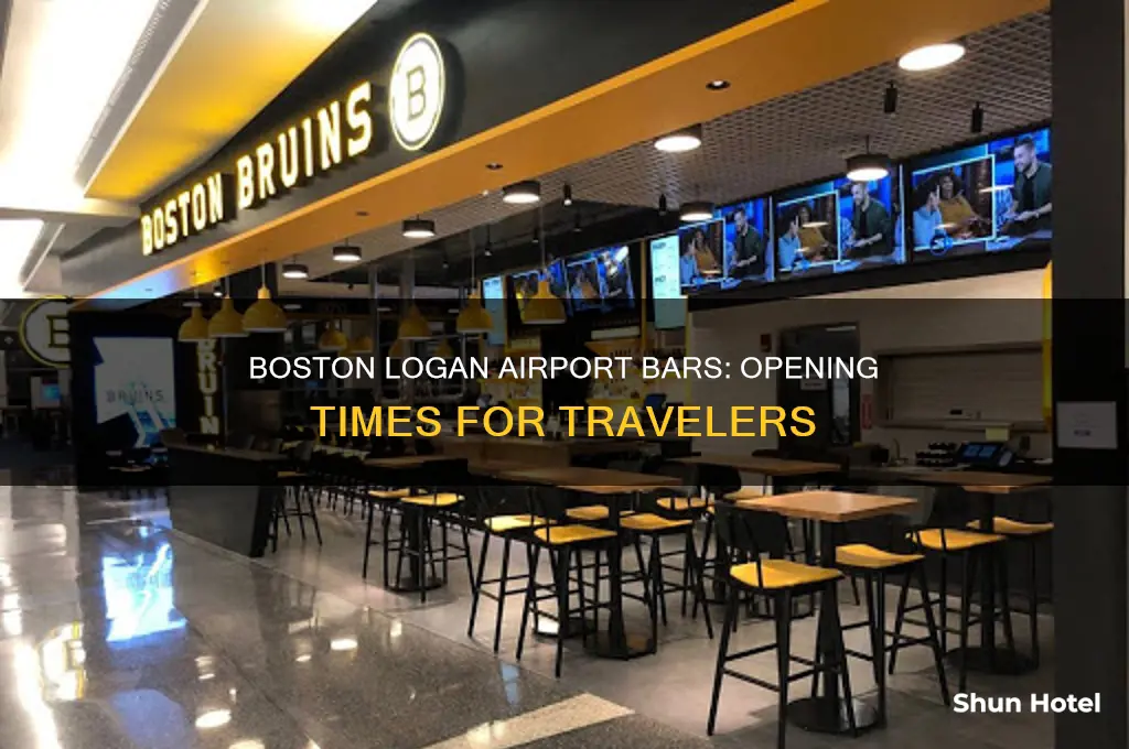 what time do bars open at boston logan airport