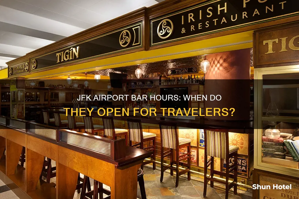 what time do bars open at jfk airport