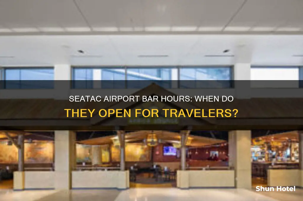 what time do bars open at seatac airport