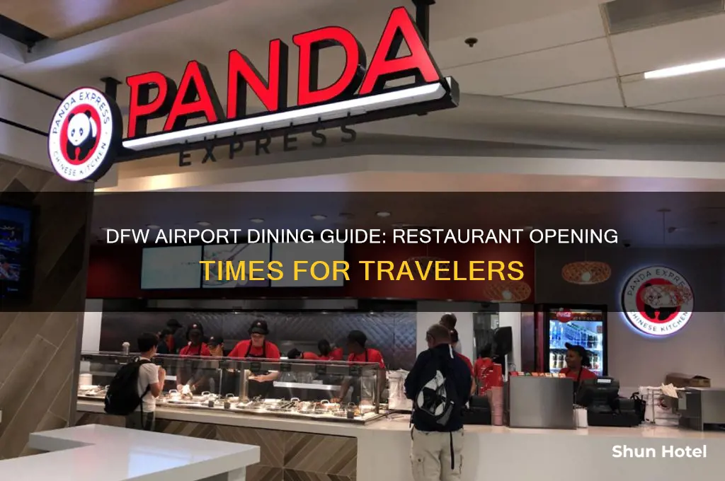 what time do dfw airport restaurants open