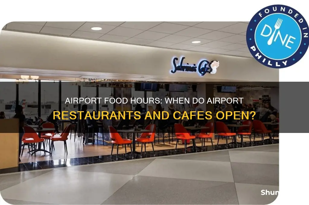 what time do food places open in the airport