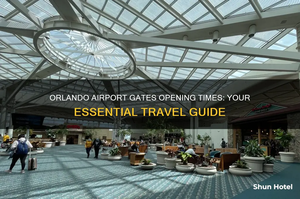what time do gates open at orlando airport