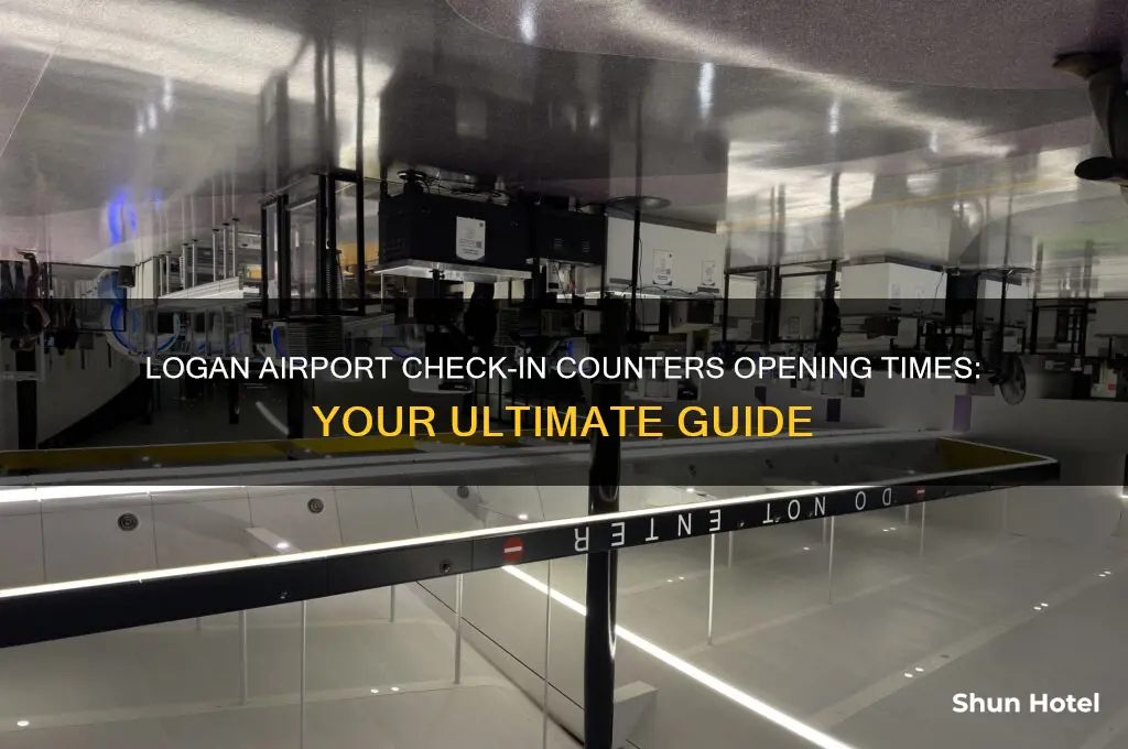 what time do logan airport checkin counters open