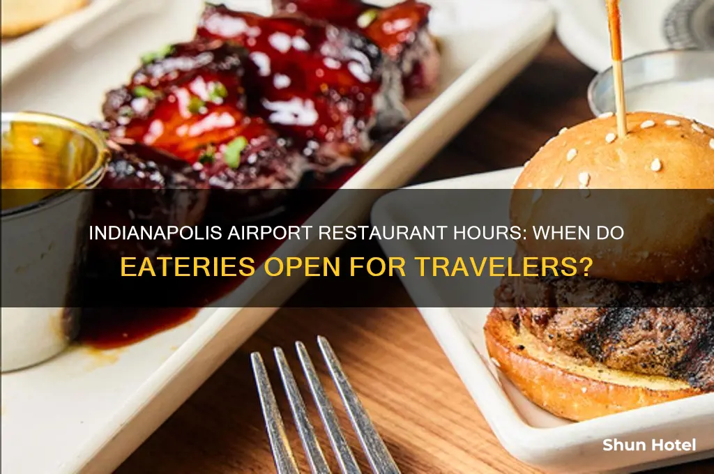 what time do restaurants open at indianapolis airport