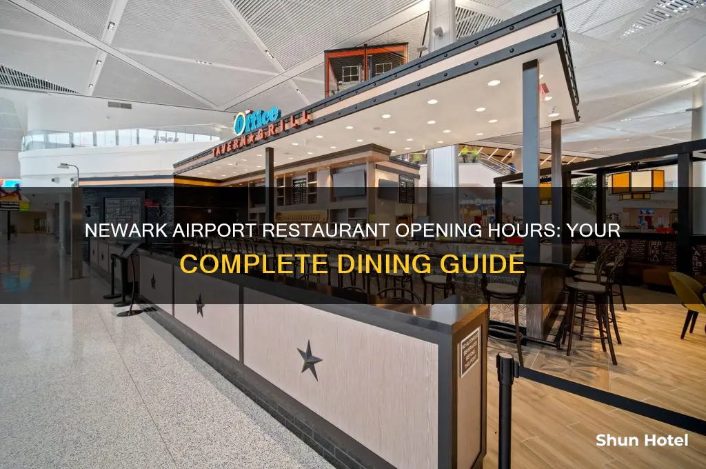 what time do restaurants open at newark airport