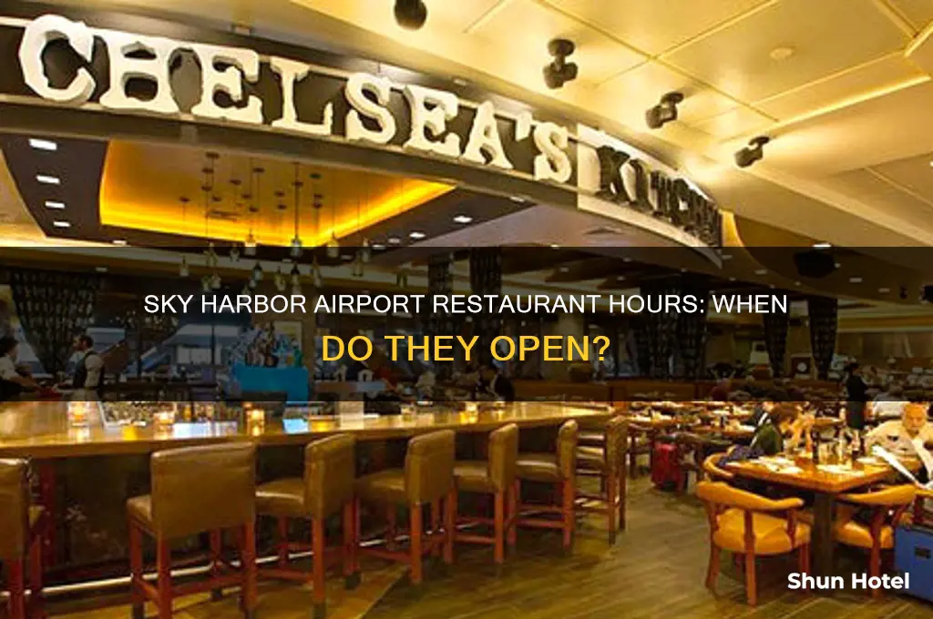 what time do restaurants open at sky harbor airport