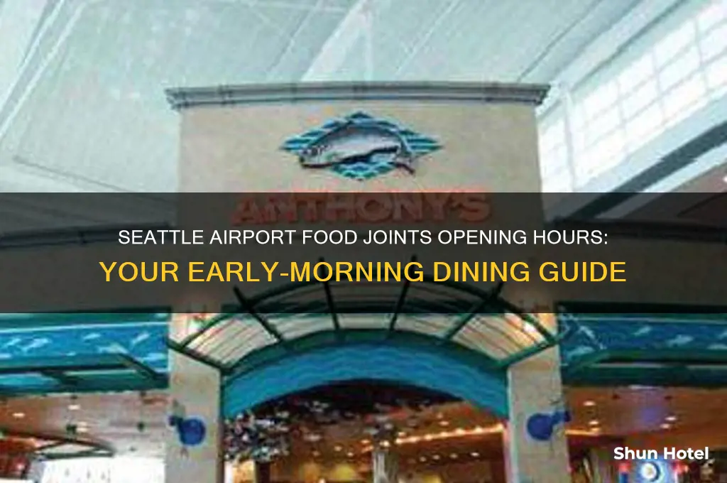 what time do seattle airport food joints open