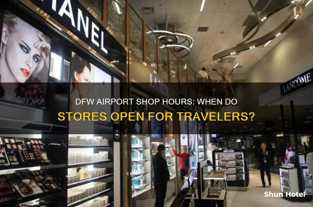 what time do shops open at dfw airport
