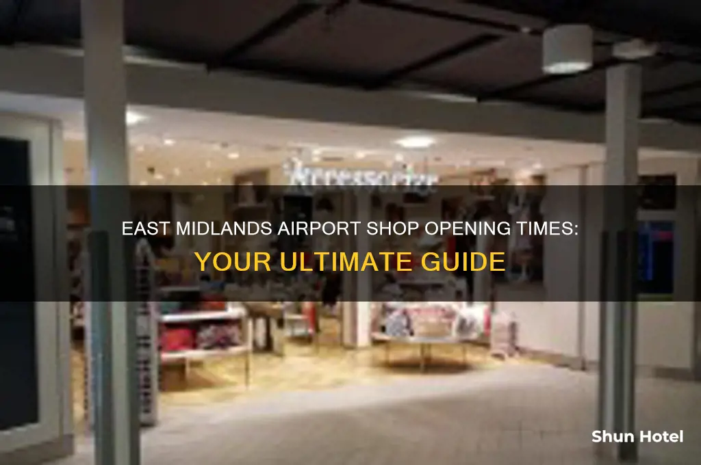 what time do shops open at east midlands airport
