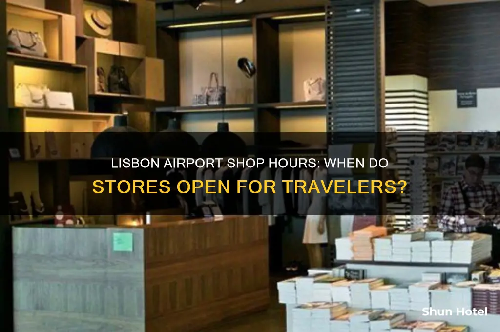 what time do shops open at lisbon airport